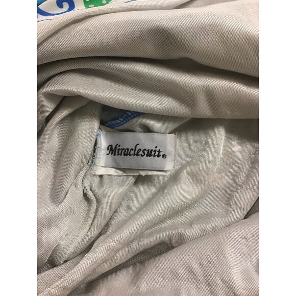 Miraclesuit Blue and Green Floral Design Tankini Top Size 10 - Picture 6 of 8